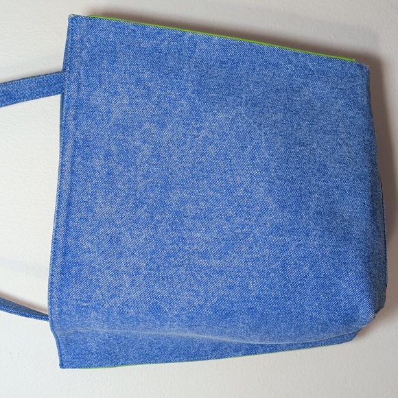 Marni Museo Small Denim Hobo Bag with Contrasting White Leather Logo - Picture 6 of 9